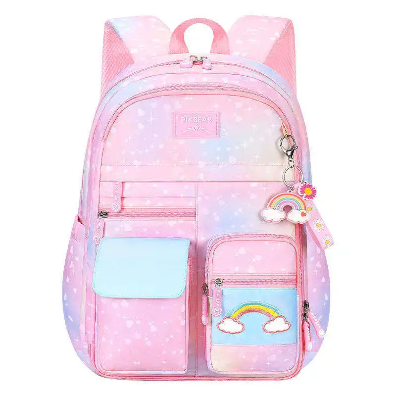 CALDIVO tas sekolah Mochila tahan air baru 2023 untuk anak perempuan ransel kelinci lucu uniseks ransel Hello Kitty 500 buah untuk anak-anak kartun