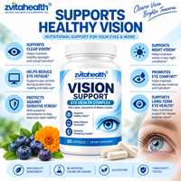 Complément alimentaire avancé pour la santé oculaire Private Label Retina Clear Pro 60 Capsules avec un mélange exclusif de 695 mg