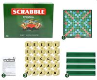 Lettres de Scrabble Français-Anglais, jeu de société Scrabble, jeu Scrabble pour enfants, cadeaux, jouets