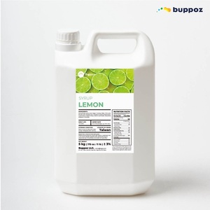 น้ำเชื่อมเลมอน 5 กก. ขวด ฮาลาล HACCP สำหรับร้านชานมไข่มุก ชานม รับผลิตแบบ OEM - Product Image 1