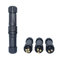 Connecteur rapide M20 mâle et femelle 2, 3, 4 broches, étanche IP68, connexion par vis, 25A 500V, pour éclairage LED extérieur