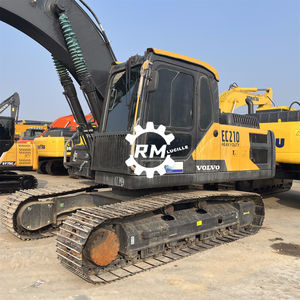 Excavadora de orugas Volvo EC210 usada de alta calidad, bomba hidráulica de baja hora, máquina de excavación de núcleo de Motor de segunda mano - Product Image 4