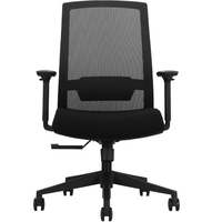 Chaise de bureau ergonomique moderne en maille avec accoudoirs réglables en hauteur et support lombaire, personnalisation prise en charge