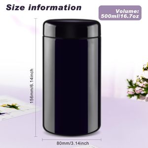 Frascos de Vidrio Violeta Oscuro con Protección UV de 50ml a 1000ml con Tapa de Baquelita, Botella Hermética para Suplementos Alimenticios - Product Image 3
