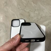 Coque de téléphone portable pour iPhone 16 Pro Max 17 Air, magnétique 2D, vierge, sublimable, compatible avec le chargement sans fil, en caoutchouc souple, dos rigide