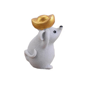 Statuette di Topi Portafortuna, Ornamenti di Topi Ricchi, Piccole Statuette Decorative da Scrivania, Animali Carini per Decorazione <span class=keywords><strong>Casa</strong></span> - Product Image 1
