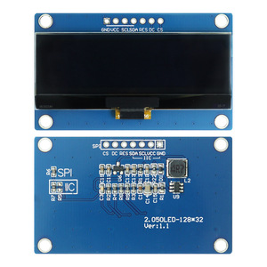 จอแสดงผล OLED แบบโมดูล JYC ขนาด 2.05 นิ้ว 7 พิน สีน้ำเงิน ใช้ไดรเวอร์ SSD1309 ความละเอียด 128x32 พิกเซล อินเทอร์เฟซ 7 พิน SPI IIC หน้าจอขาวดำ รุ่น L1236 - Product Image 1
