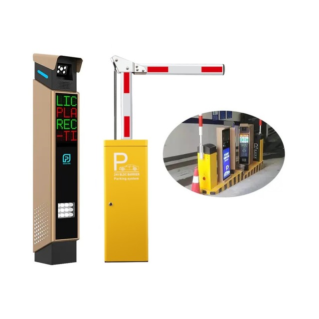 Automatic Smart Parking Control System License Plate Recognition All-Car Camera Barrier Gate Traffic Barriers LPR Parking System
