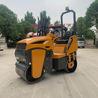 Mini-compacteur routier chinois de 1 à 5 tonnes à double tambour, petite taille, avec moteur, pompe, roulement et engrenage pour diverses industries