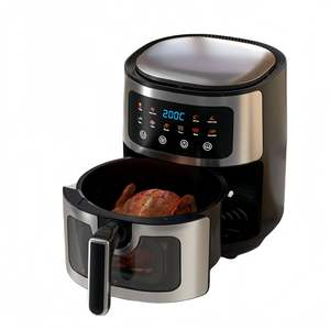 Accessoire en plastique de gaz électrique de commande numérique moderne de friteuse d'air portative professionnelle de 10L pour l'usage extérieur de garage de ménage - Product Image 1