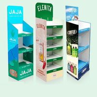Étagère d'affichage publicitaire en carton ondulé écologique et recyclable pour les magasins de détail modernes, pour les tablettes de parfum