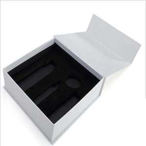 Porte-clés personnalisé, boîte cadeau promotionnelle, boîte cadeau <span class=keywords><strong>blanche</strong></span> avec plateau en EVA blanc, accessoires, emballage cadeau - Product Image 6