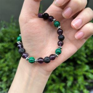 Pulsera de Piedra Natural con Cuentas de Vidrio Coloridas, Armonía para el Hogar, Logotipo Personalizado Confiable, Envío Rápido - Product Image 4