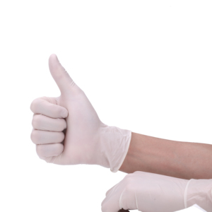 Gants en nitrile réutilisables de vente chaude gants en latex jetables imperméables blancs résistants aux produits chimiques anti-dérapants disponibles en vrac - Product Image 6