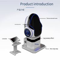 Simulateur de jeu de course de vélo 9D VR Egg Chair, machine d'arcade, équipement de divertissement mobile d'intérieur pour les centres commerciaux