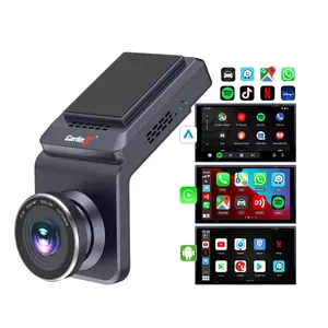 Carlinkit Ai kamera dasbor 1080P, kotak hitam DVR nirkabel Android 12 Auto 4G 64Gb perekam berkendara kamera mobil 4 In 1 untuk youtube