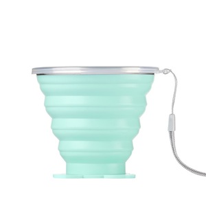 Katlanabilir Silikon Seyahat Bardağı Kapaklı, Gıda Sınıfı Katlanabilir Yeniden Kullanılabilir Bardak, Kamp, Yürüyüş, Seyahat, Piknik ve Açık Hava Aktiviteleri için - Product Image 3