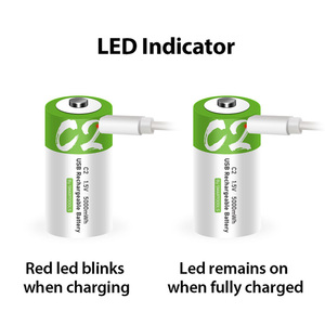 Suitable Smartoools Aluminium Foil 1.5V Li-ion Rechargeable <b>C</b> <b>Battery</b> 5000mWh 1200 Cycles Type-<b>C</b> USB Charging Port - Product Image 5