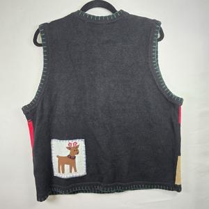 Gilet de Noël en tricot personnalisé de qualité supérieure Gilet en tricot festif sur le thème du <span class=keywords><strong>renne</strong></span> <span class=keywords><strong>Pull</strong></span> cardigan tendance à motif de <span class=keywords><strong>renne</strong></span> - Product Image 4