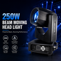 Luz Móvil de Cabeza HAT de 250W para Bodas y Fiestas, Luz de Escenario Sharpy, Luces Móviles de Cabeza