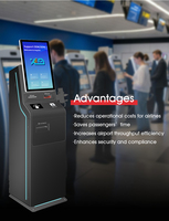 Kiosque de paiement en espèces en libre-service personnalisé avec écran tactile, scanner de code QR, recycleur de billets, terminal de paiement par carte pour centre commercial