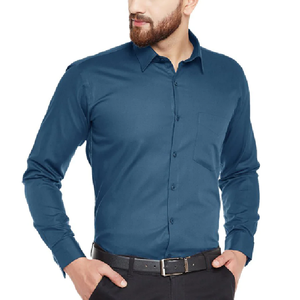 OEM Custom Men's Formal Business Casual Long Sleeve Dress Shirt Plain <b>Bamboo</b> <b>Fiber</b> Anti-Wrinkle Direct for Autumn Season-BD - Product Image 4