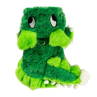Costume de dinosaure amusant pour animaux de compagnie - Ailerons 3D + Queue moelleuse à deux pattes pour petits chiens - Idéal pour Halloween et les fêtes