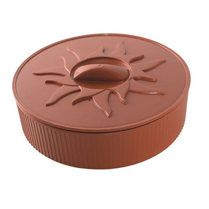 CHL casa cocina marrón personalizado de plástico de color negro en forma con de <span class=keywords><strong>las</strong></span> tortillas más cálido con tapa - Product Image 3