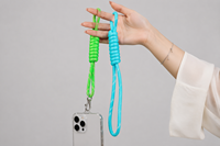 Cordon de téléphone en paracorde tressé en nylon de 5 mm, avec nœud romain et pompon, sangle portable pour téléphone portable, porte-clés, pendentif et accessoire de suspension pour sac