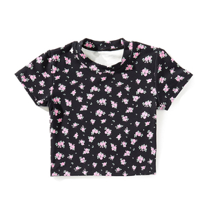 เสื้อผู้หญิงลายพิมพ์ดิจิทัลสไตล์ลำลองสำหรับฤดูร้อน พร้อมสำหรับการเดินทาง ผ้าฝ้ายผสมอีลาสเทนเนื้อซาติน 190 กรัม ระบายอากาศได้ดี ไม่ยับง่าย - Product Image 1
