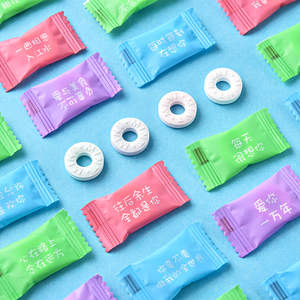 Caramelos de Menta con Vitamina C Sin Azúcar al por Mayor, Dulces Coloridos con Sabor a Frutas, Caramelos de Menta Frescos para un Aliento Fresco - Product Image 3