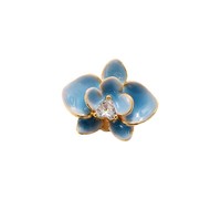 Collier pendentif DIY Fleur de Camélia et Tulipe pour Enfants, en Cuivre Plaqué Or avec Zircon, Breloques Tendance