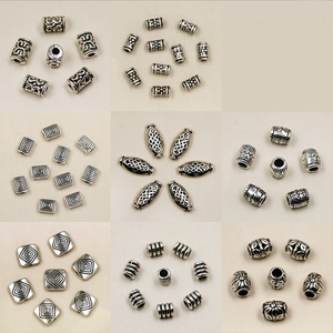 En gros pas cher perle de stockage en ligne pour bracelet en perles de rocaille en argent Tibétain hama logo personnalisé en métal perles pour la fabrication de bijoux - Product Image 3