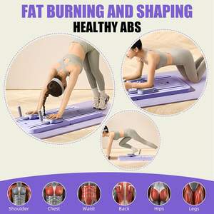 Tabla de Pilates Plegable Multiusos, Equipo de Ejercicio Abdominal Deslizante para Entrenamiento en Estudio de Pilates, Material Plástico - Product Image 5