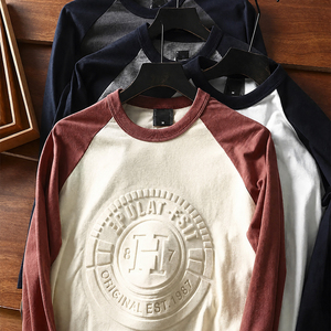 Custom <b>T</b>-<b>shirt</b> Heavyweight Oversized <b>Long</b> <b>Sleeve</b> Graphic Print Tee Urban Fashion Casual Daily Wear Wholesale Apparel <b>Men</b> <b>T</b> <b>Shirt</b> - Product Image 3