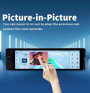 Radio para Auto Android <span class=keywords><strong>de</strong></span> 6.28'' 64G 32G 1Din, Autoradio Android con CarPlay/Android Auto Inalámbrico, GPS, WIFI, DSP, BT, <span class=keywords><strong>Pantalla</strong></span> Incell, Estéreo - Product Image 4