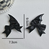 Jiamu noir petit diable ailes de chauve-souris pinces à cheveux Halloween papillon rouge chapeaux Lolita gothique fille chaude accessoires de cheveux