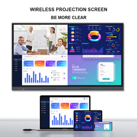 Tableau blanc numérique intelligent à écran plat tactile King Size 4k Lcd Tableau interactif LED Tecno Mobile Touch Amlogic