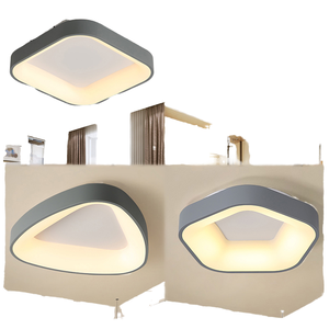 Plafonnier LED en fer moderne et minimaliste 24W, lampe intérieure en acrylique, pour couloir, salon, chambre à coucher, balcon, allée, alimentation CA - Product Image 4