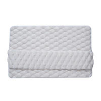 Tapis de bain gaufré de luxe antidérapant séchage rapide épais doux absorbant mousse à mémoire douche tapis de salle de bain lavable en Machine Polyester maison
