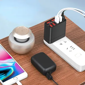 इलेक्ट्रिक वाहन मल्टीफ़ंक्शन चार्जर के लिए 40W USB वॉल चार्जर 8 पोर्ट यूनिवर्सल मल्टी USB एडाप्टर ट्रैवल चार्जर 5V 8A