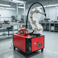 Robot Las 6 Axis Lengan Robot Kolaboratif Pemrograman Mudah Cobot Welder untuk Pemrosesan Logam Suku Cadang Otomotif