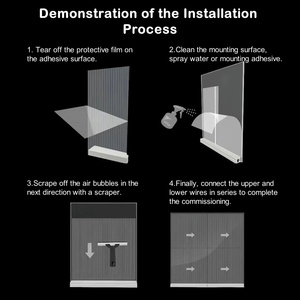 P8 siêu mỏng ánh sáng linh hoạt trong suốt Màn hình <span class=keywords><strong>LED</strong></span> phim tự dính trong suốt linh hoạt Màn hình <span class=keywords><strong>LED</strong></span> cho kính tường cửa sổ - Product Image 6