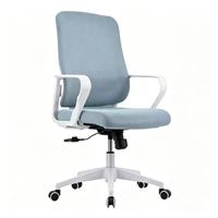 Chaise de bureau ergonomique moderne à dossier mi-haut en maille, réglable en hauteur et pivotante, haut de gamme