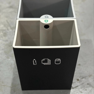 Thùng tái chế hai ngăn Maitt cho các khách sạn được thiết kế đặc biệt cho không gian khách sạn phòng khách hành lang - Product Image 5