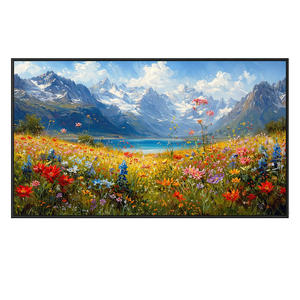 Cuadro de Arte Minimalista en Lienzo con Textura 3D Pintado a Mano por Bloom Meadow, Ideal para Decoración de Sala de Estar - Product Image 6