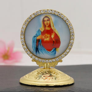 Ornamenti in Metallo della Vergine Maria di Guadalupe e Gesù Cristo, Fornitura Diretta - Product Image 3