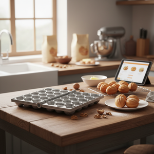 New CookTech Korea Made Large Walnut Cake Machine Stainless Steel SUS304 Digital Smart Touch <b>Control</b> Portable Food Machine 1 - Product Image 3