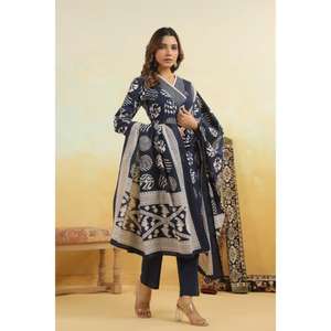 ชุดเสื้อกางเกงผ้าฝ้ายสไตล์ชนเผ่าสำหรับผู้หญิงดีไซน์ใหม่ - Product Image 2