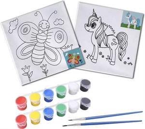 SHENGCHENG Free Custom Design Cartoon Pine Wood Painting Coloring Set Kids Painting Kits - Product Image 3